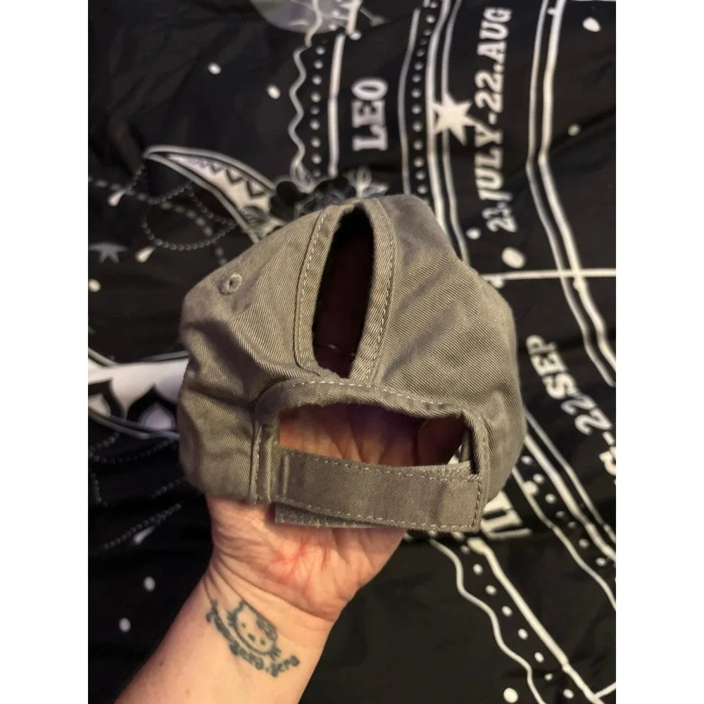 Kbethos Women's Distressed Grey Original Ponytail Baseball Cap‎ Hat